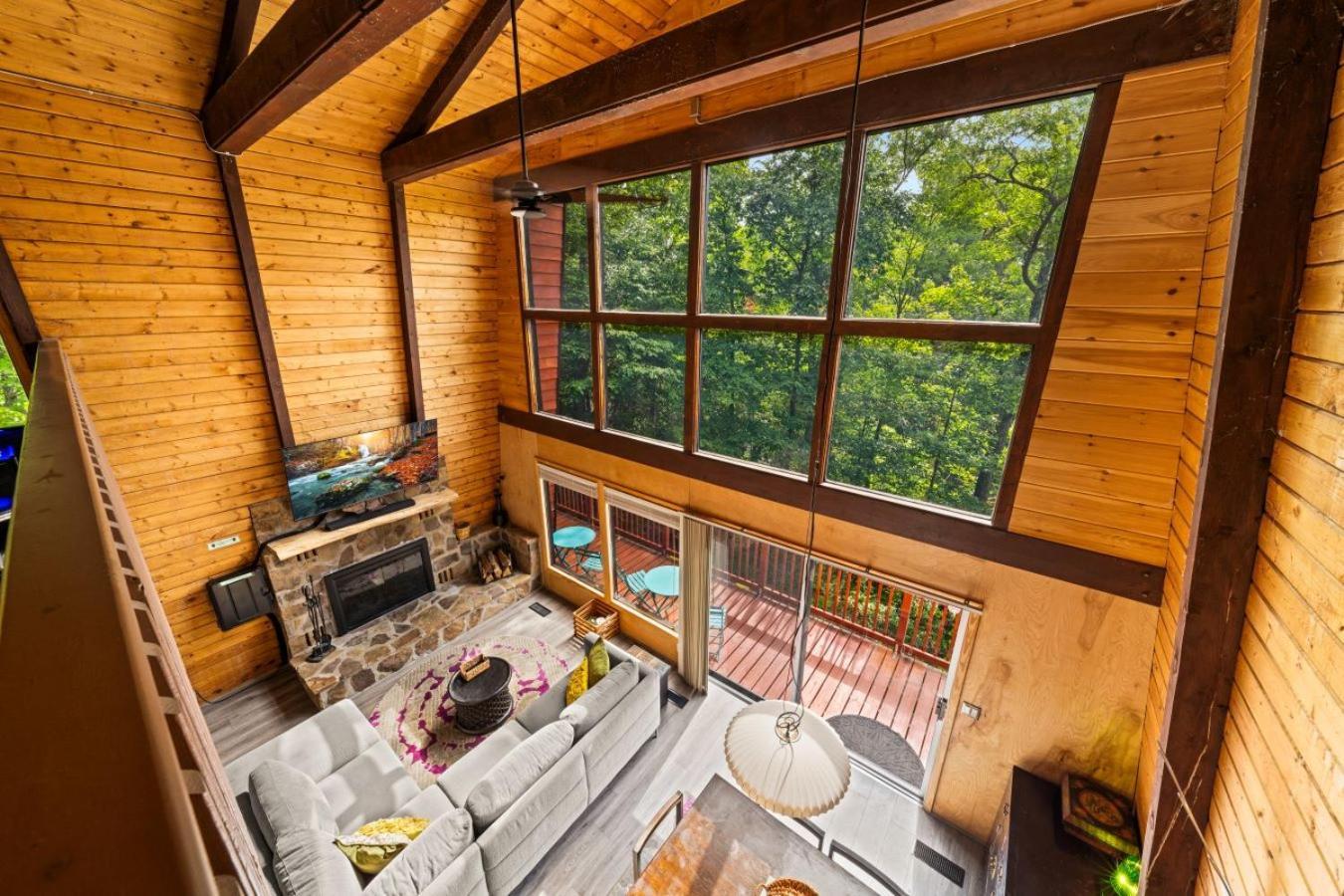 Treetops Chalet - 3Bd/2Bt Boutique Cabin W/Mt Leconte Views In Gatlinburg Exterior foto